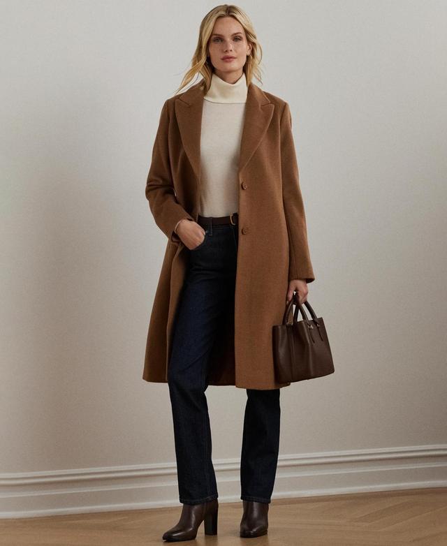 Lauren Ralph Lauren Womens Wool-Blend Walker Coat Product Image