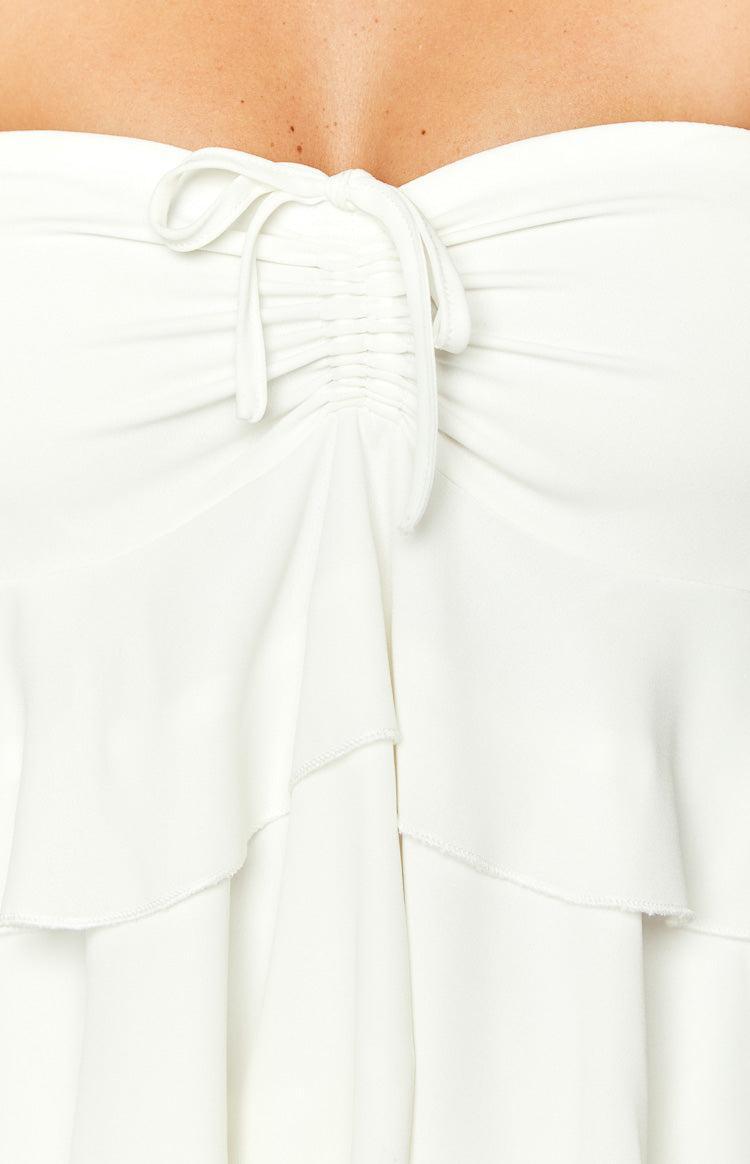 Miller White Strapless Mini Dress Product Image