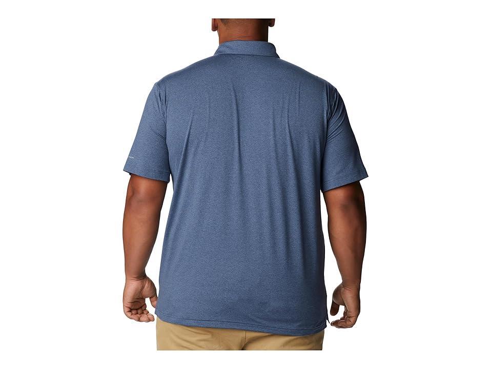 Columbia Big Tall Tech Trail Polo (Dark Mountain Heather) Men's Short Sleeve Pullover Product Image