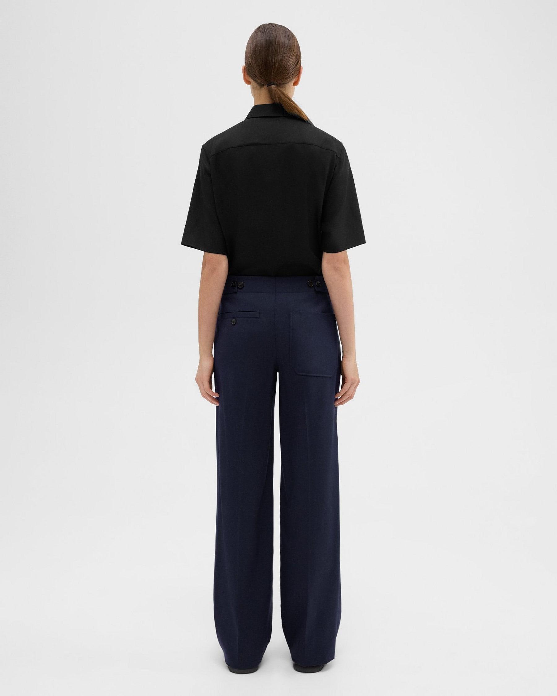 Adjustable Wool Gabardine Pant Product Image