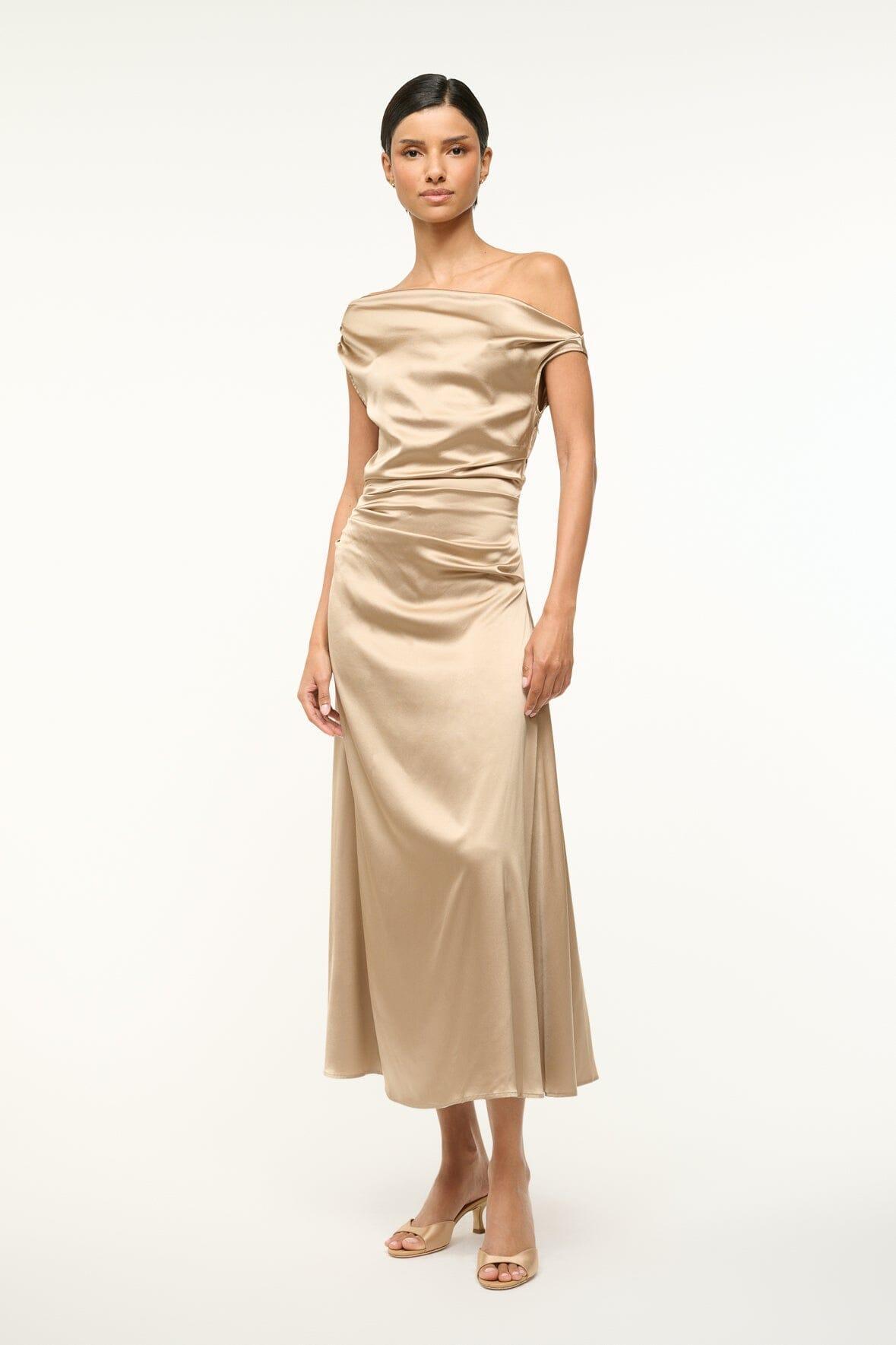 PHARE SILK DRESS | BIRCH Product Image