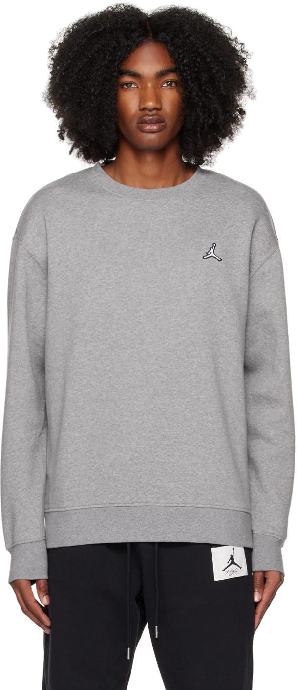 Gray Brooklyn Sweatshirt In Carbon Heather/white Product Image