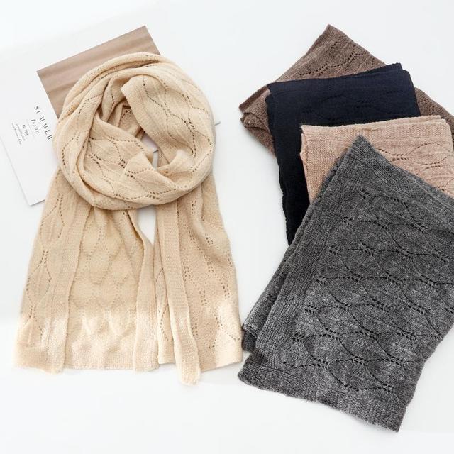 Plain Knit Scarf Product Image