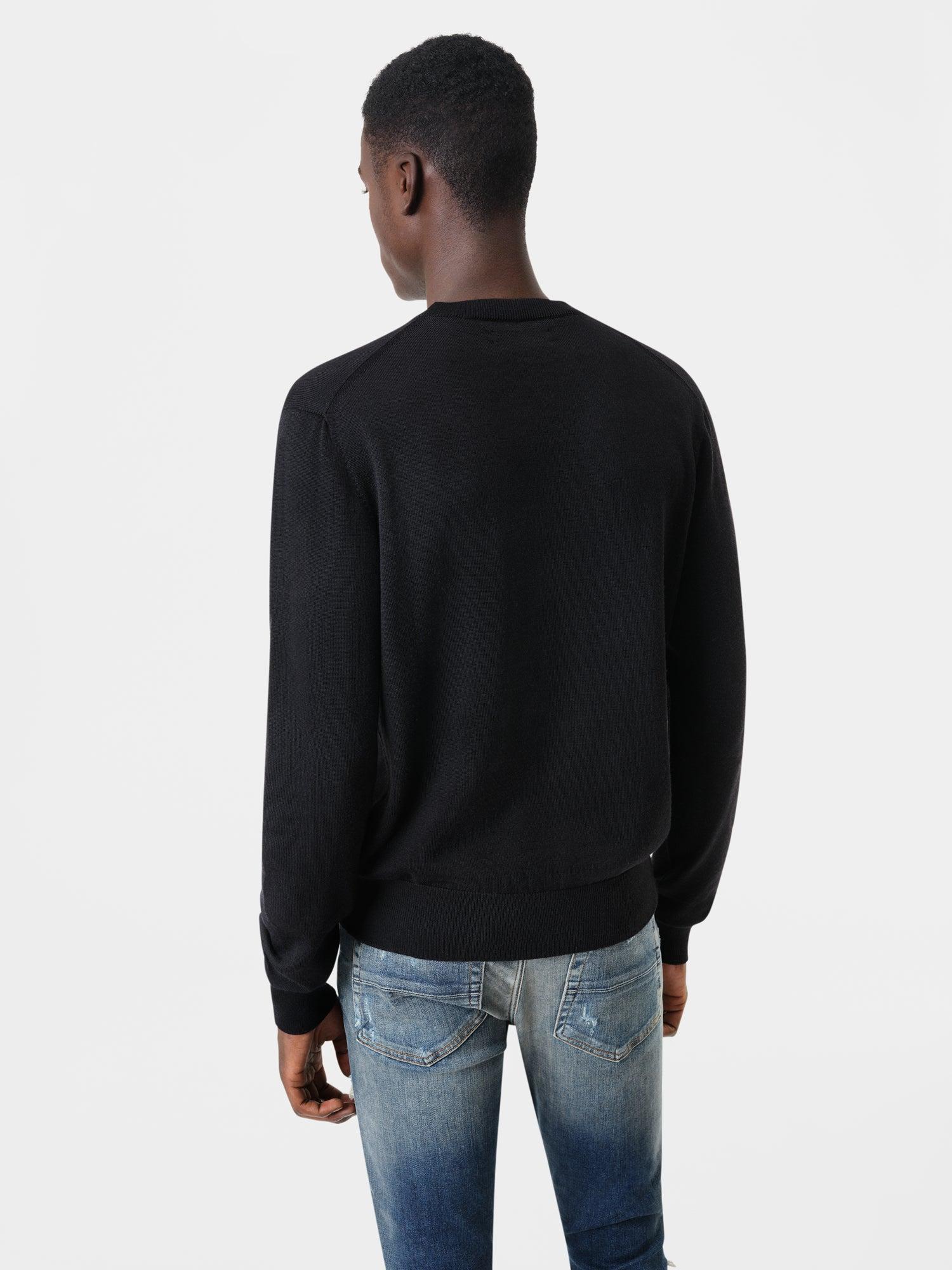 LONG SLEEVE CREW-BLACK Male Product Image