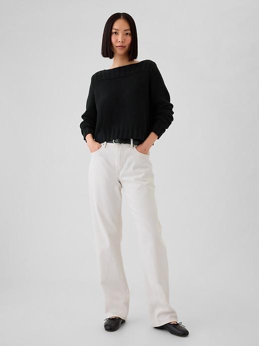 CashSoft Boatneck Sweater Product Image