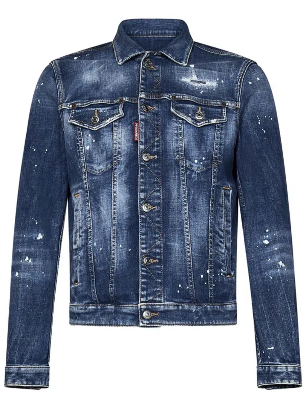 DSQUARED2 Medium Heritage Rammendo Wash Jacket In Blue Product Image