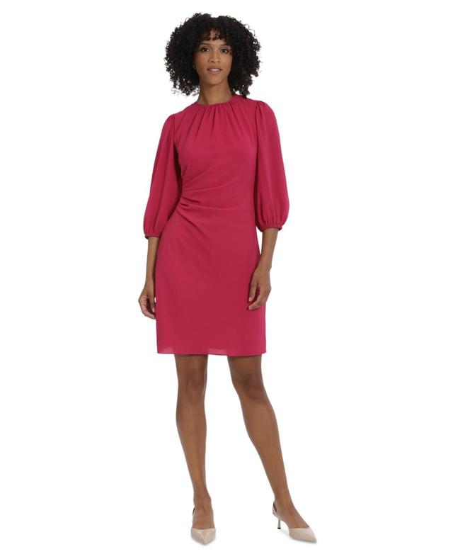 Maggy London Womens Puffed 3/4-Sleeve Dress Product Image