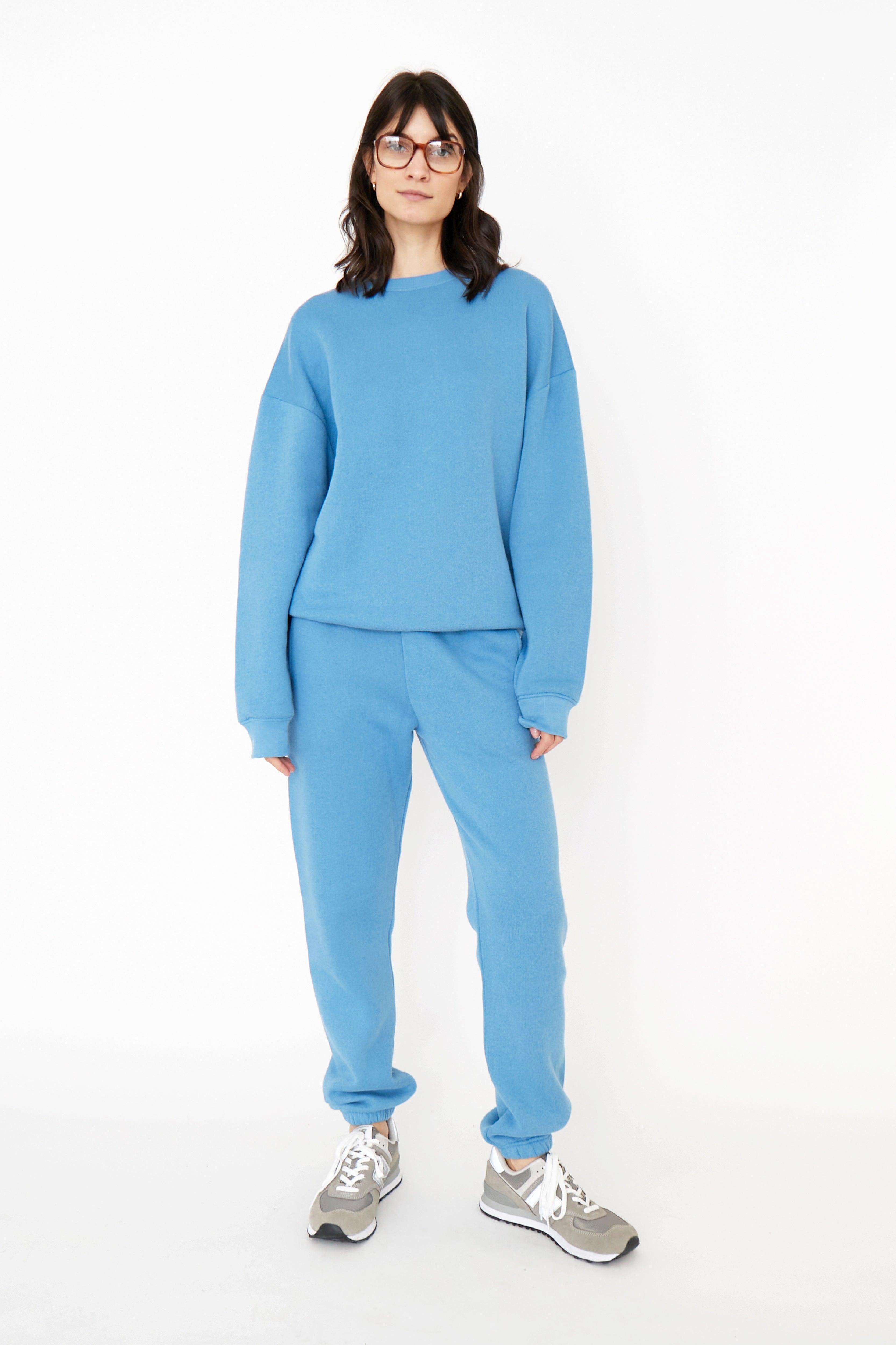 The Oversized Spongee Sweatshirt - French Blue Female product image