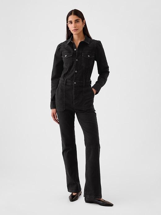 Western Denim Jumpsuit Product Image