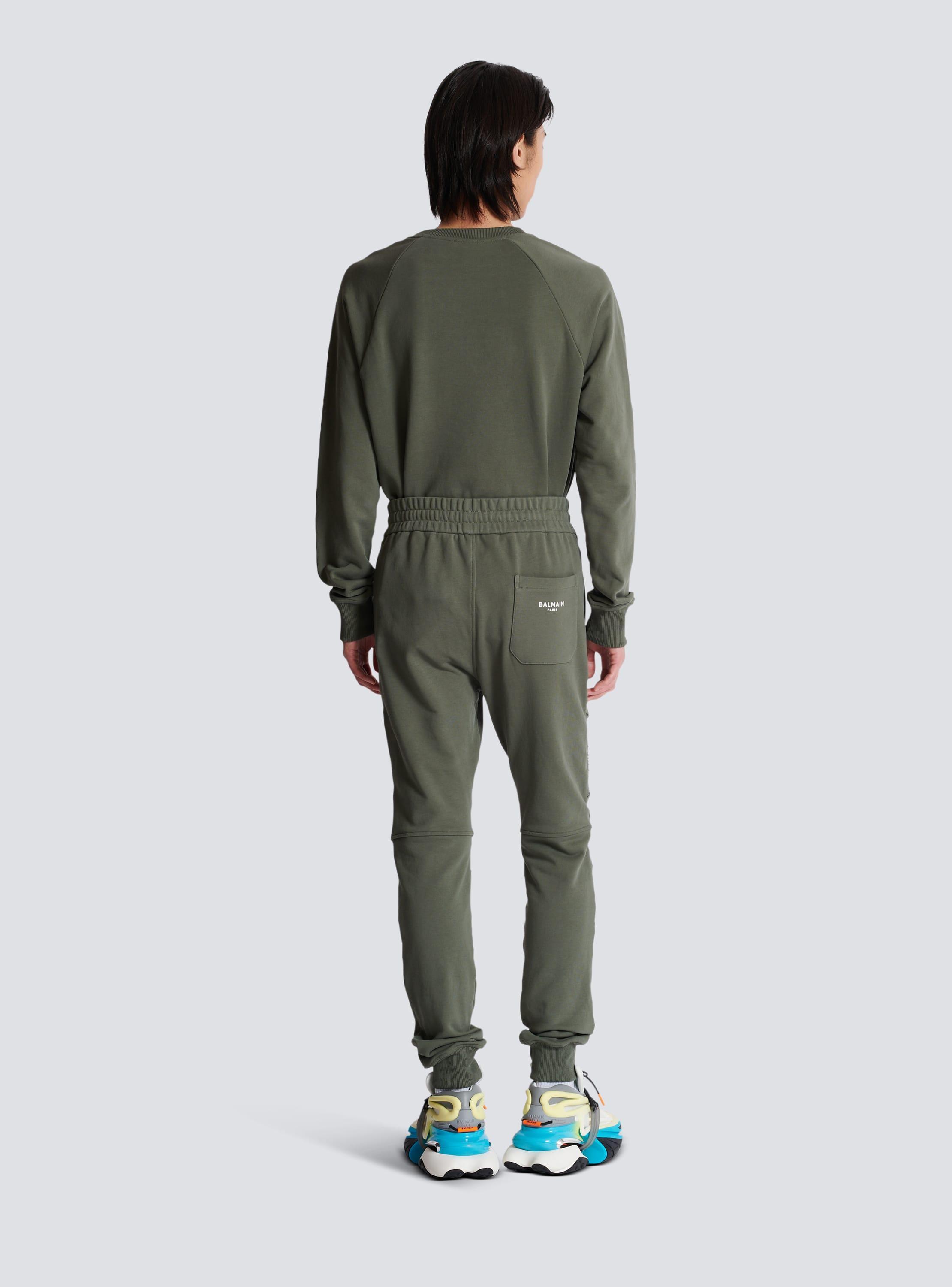 Flocked Balmain Paris joggers Product Image