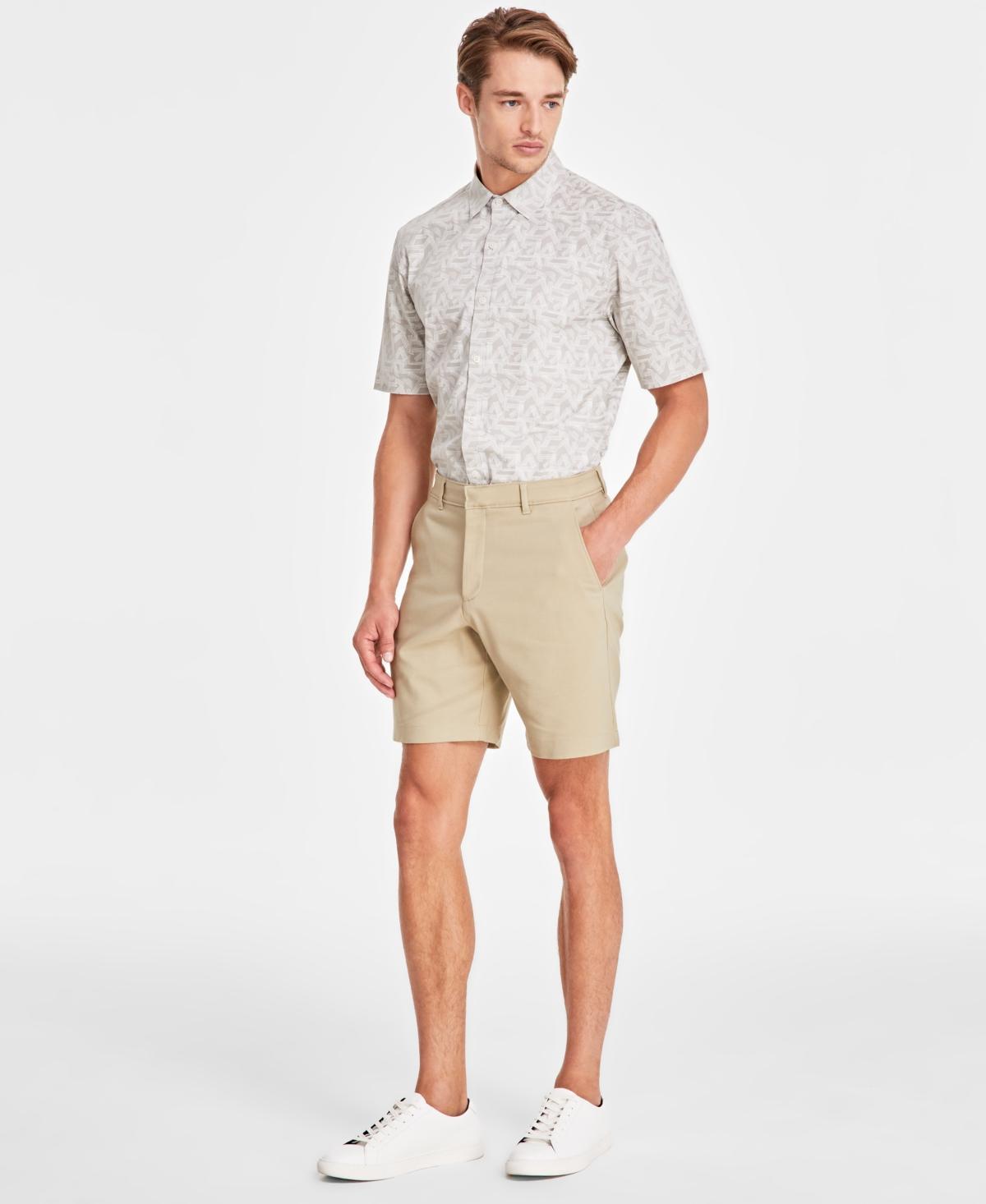 Alfani Mens Flat Front Four-Pocket 8 Tech Shorts, Created for Macys Product Image