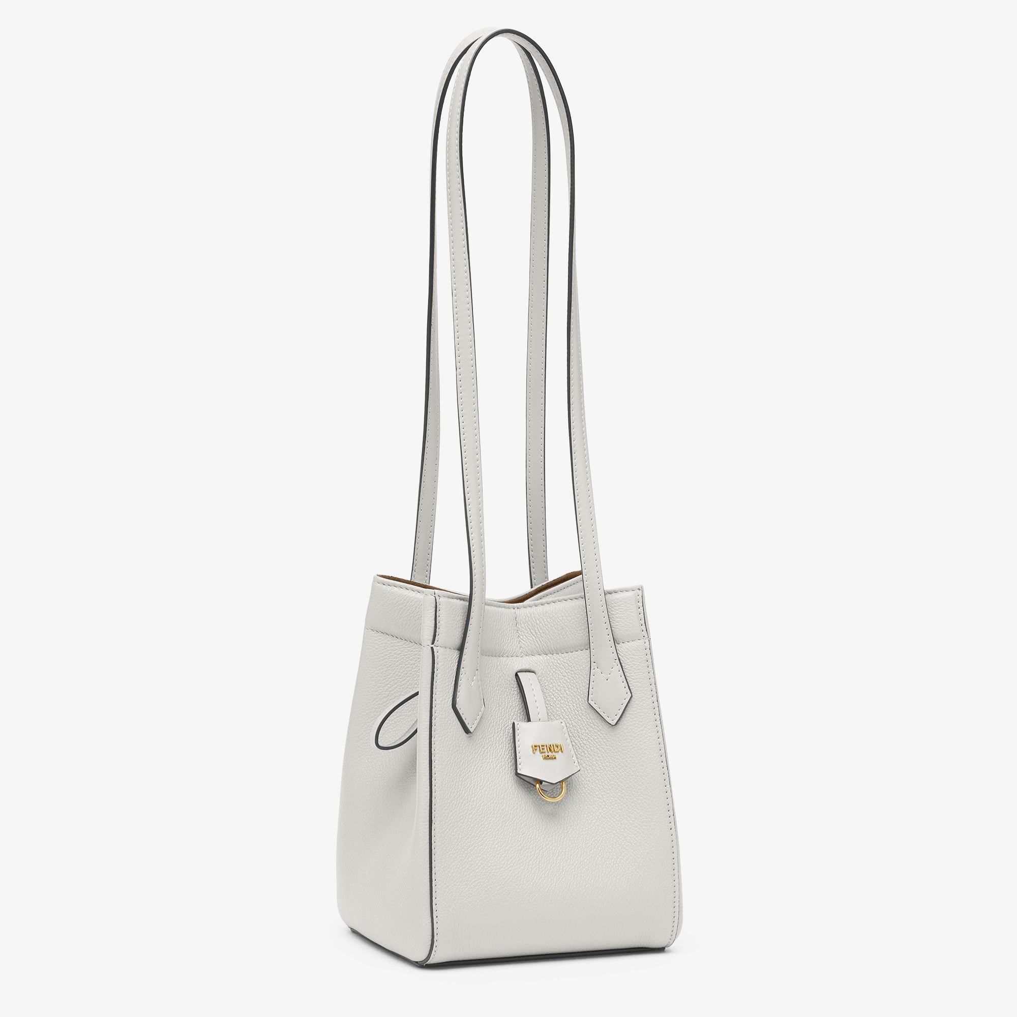 Fendi Origami MiniWhite leather mini bag that can be transformed Product Image