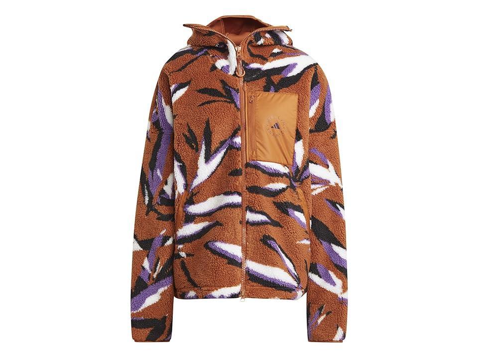 adidas by Stella McCartney Recycled Polyester Jacquard Fleece Hooded Jacket Product Image