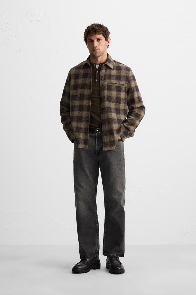 TEXTURED CHECKERED SHIRT Product Image