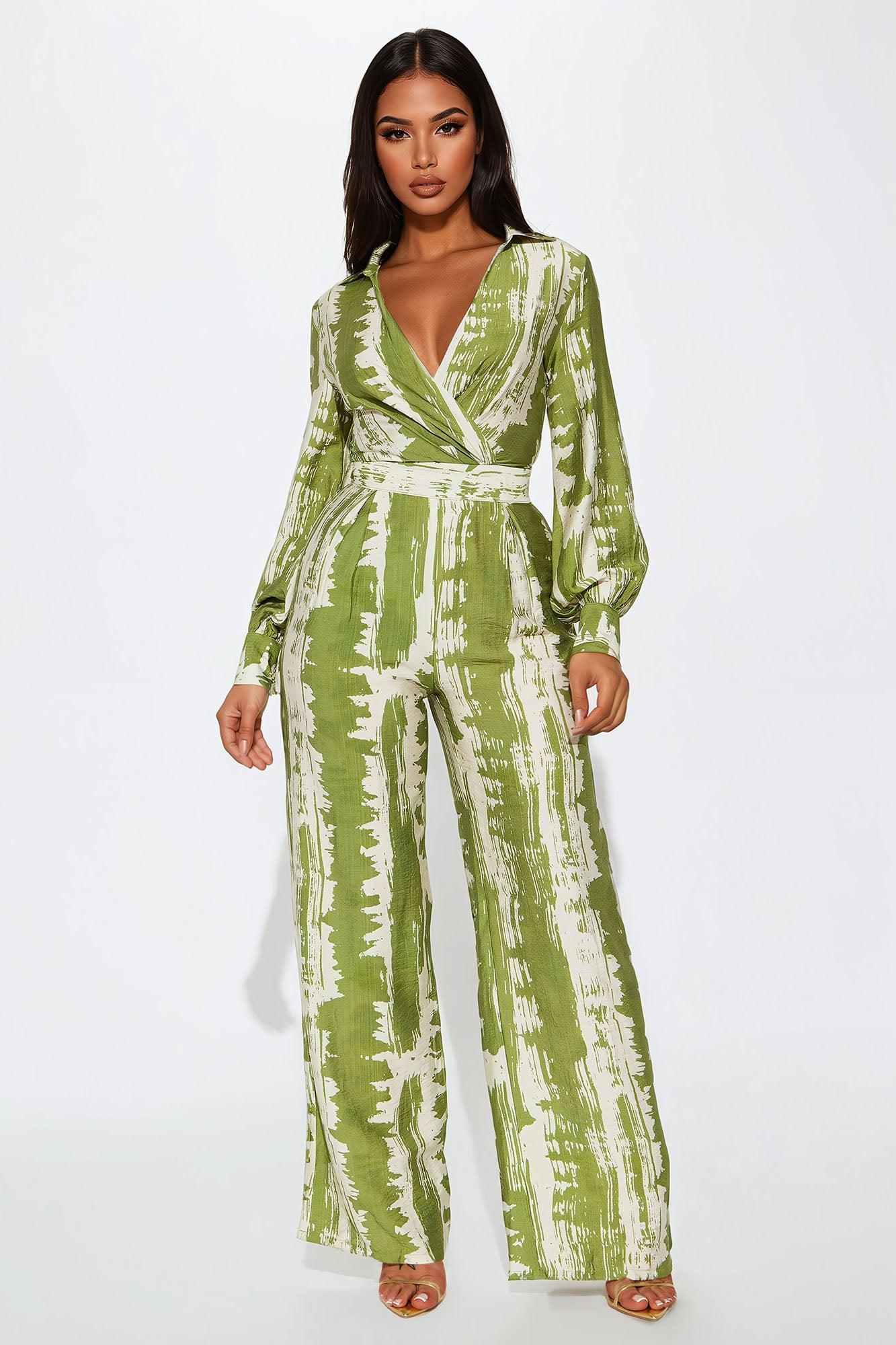 Jelena Jumpsuit - Green/combo Product Image