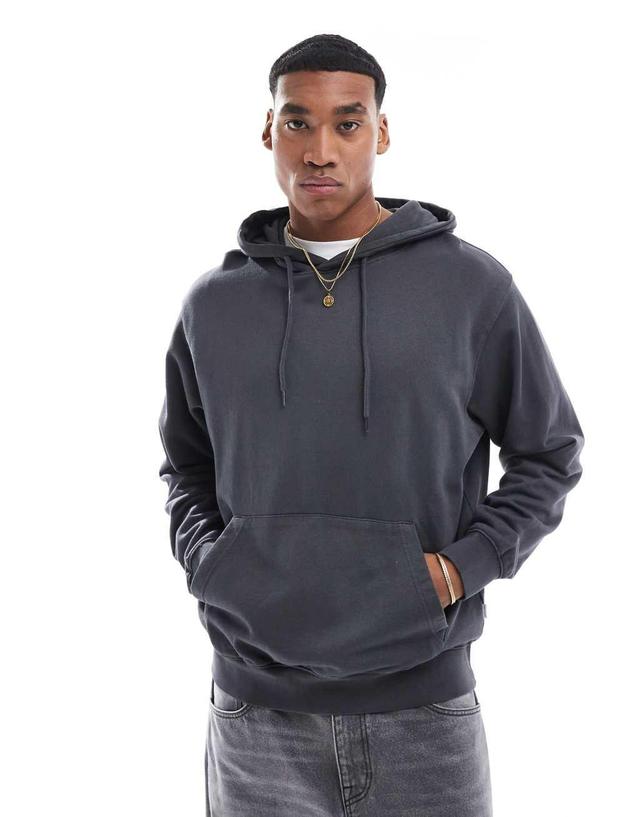 Jack & Jones super oversized hoodie in washed gray Product Image