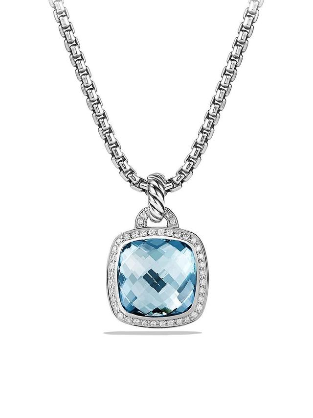 Albion Pendant with Diamonds in Silver, 18.8mm Product Image