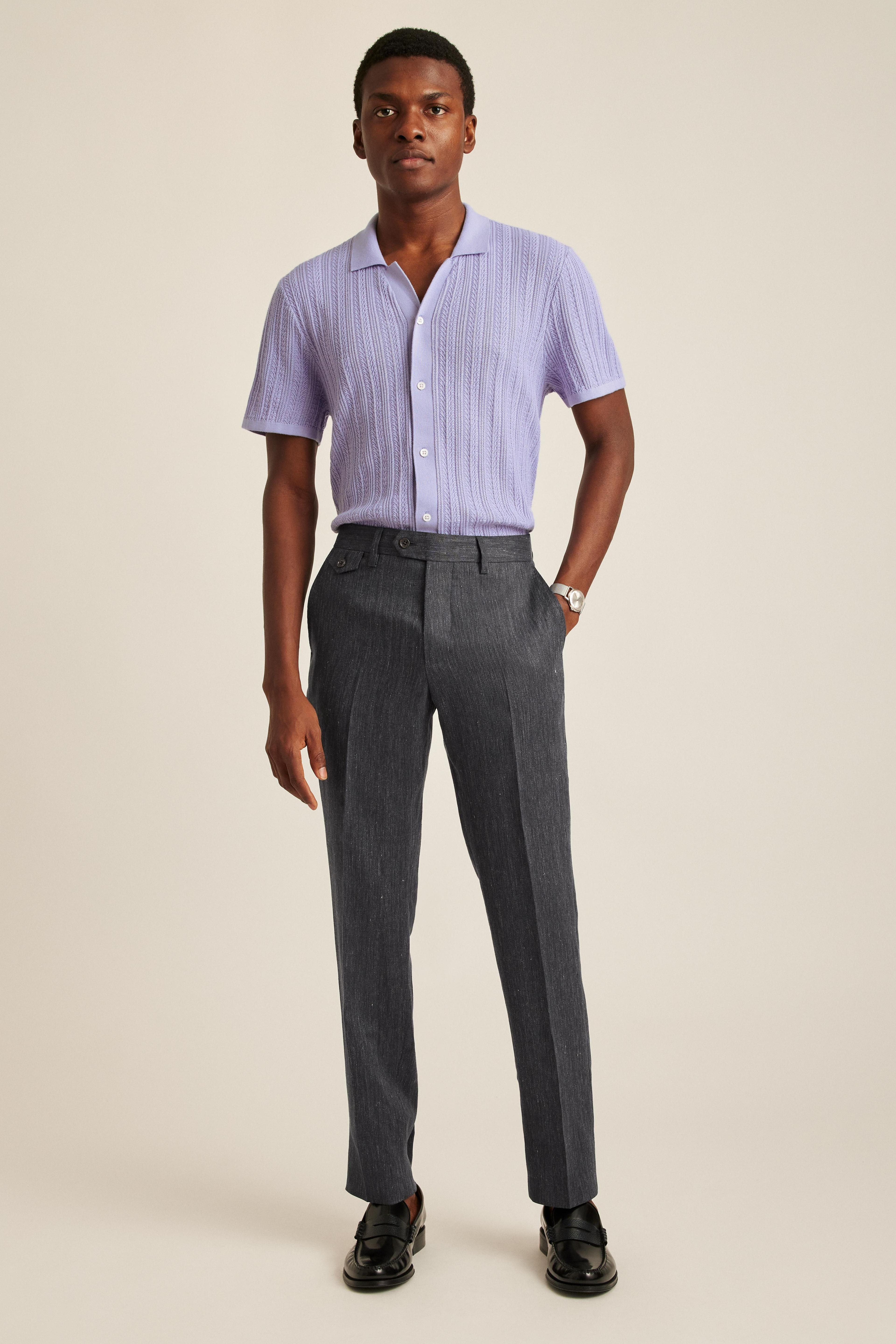 Italian Stretch Linen Suit Pant Product Image