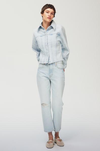 Straight High Cropped Jeans product image