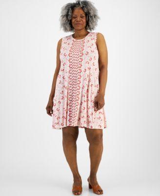 Plus Size Printed Flip-Flop Dress, Created for Macy's product image