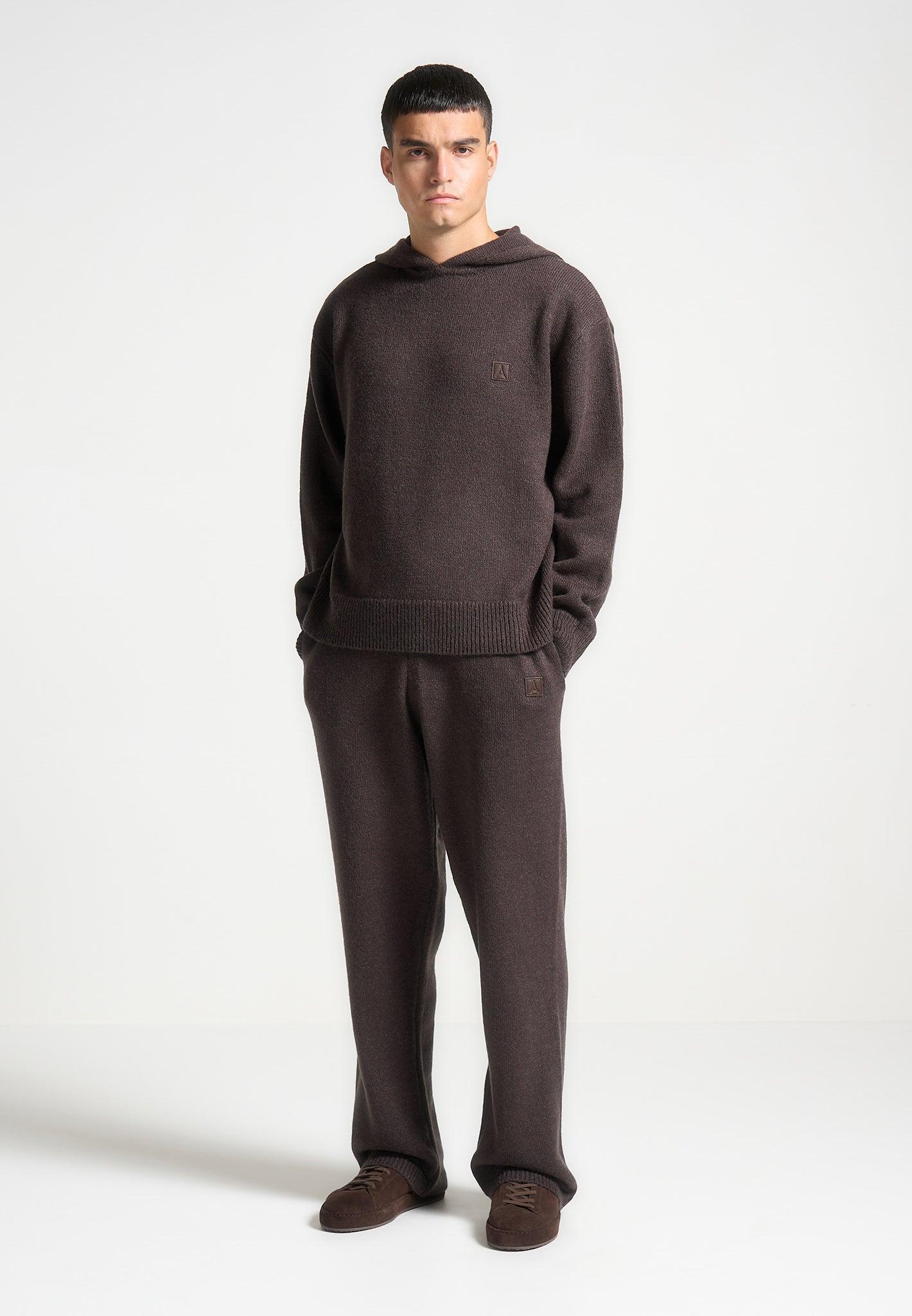 Signature Mohair-Blend Joggers - Brown Male Product Image