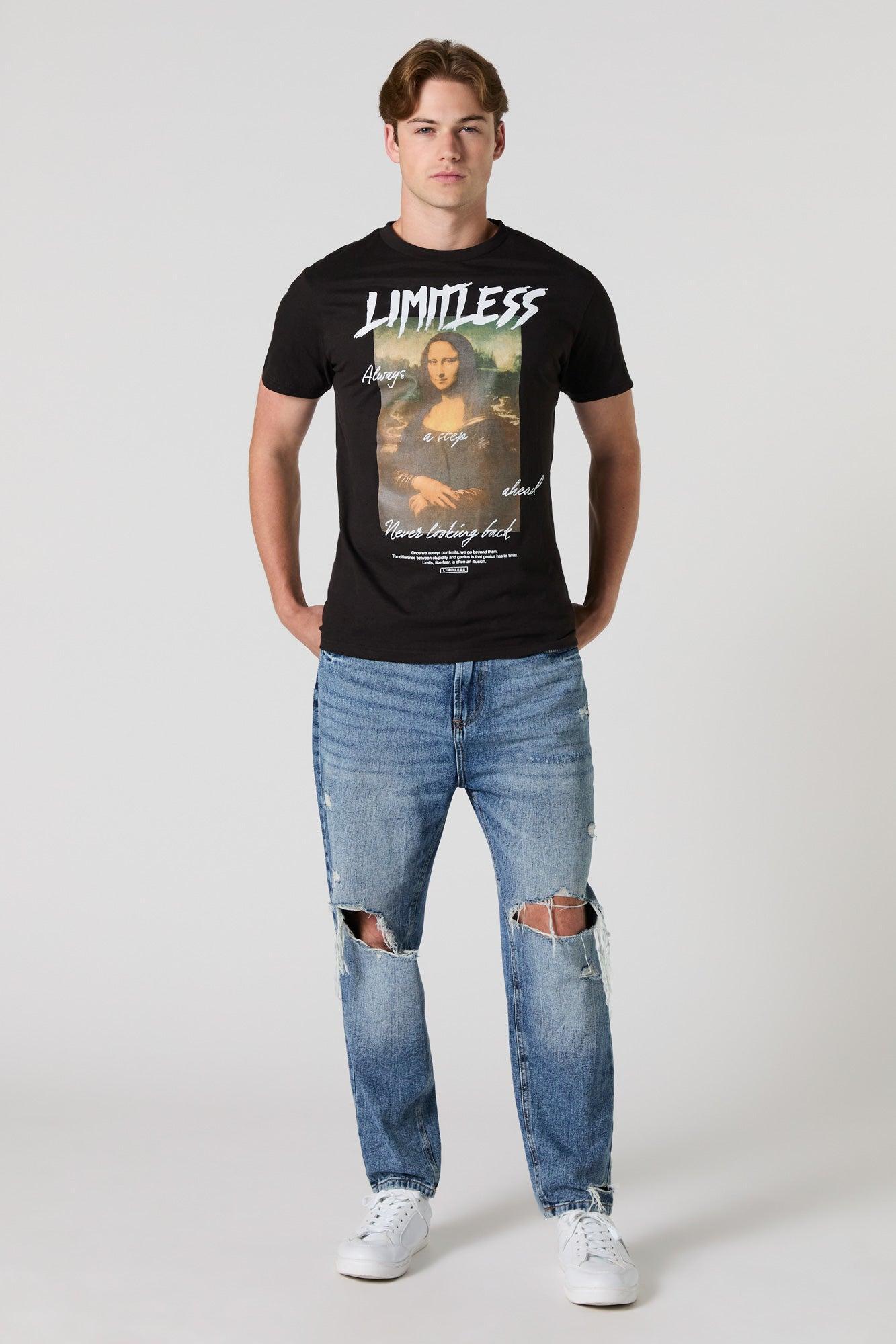 Mona Lisa Graphic T-Shirt Male Product Image