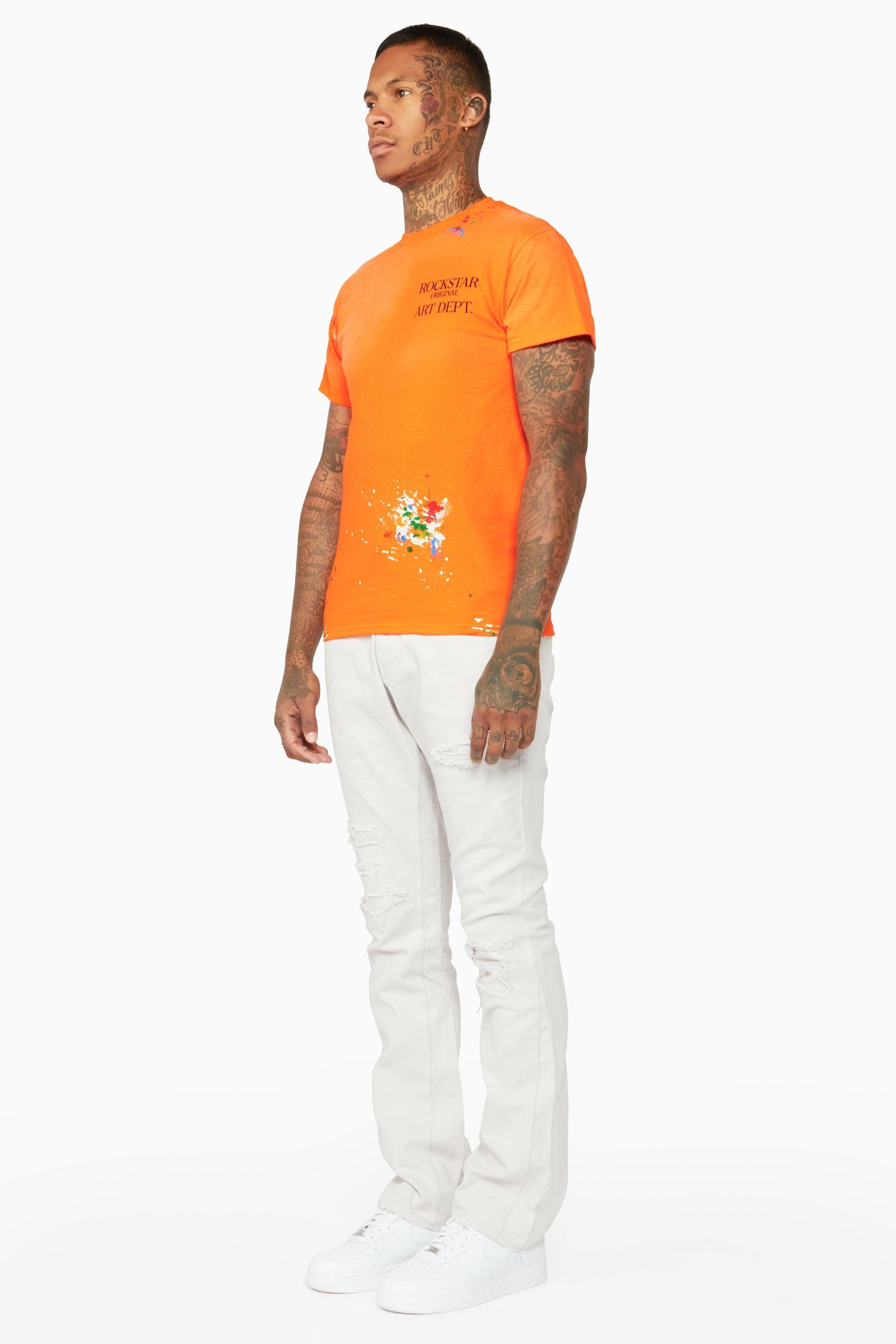 Palmer Orange Graphic T-Shirt Male Product Image