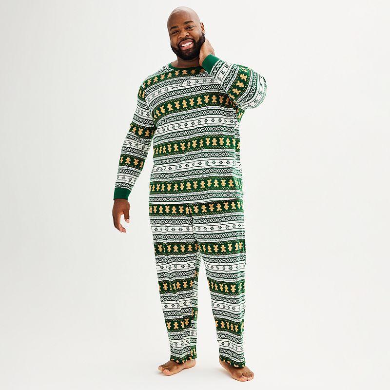 Big & Tall LC Lauren Conrad Jammies For Your Families Fairisle Top & Bottoms Pajama Set, Mens Product Image