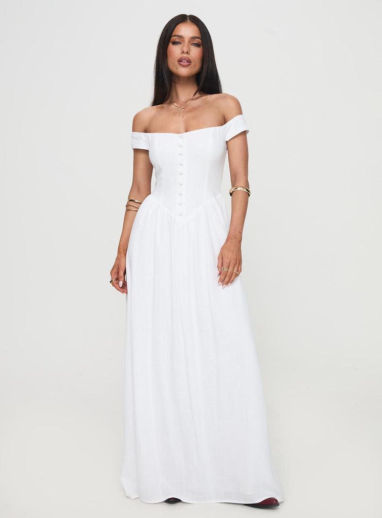 Romantic Maxi Dress White Product Image