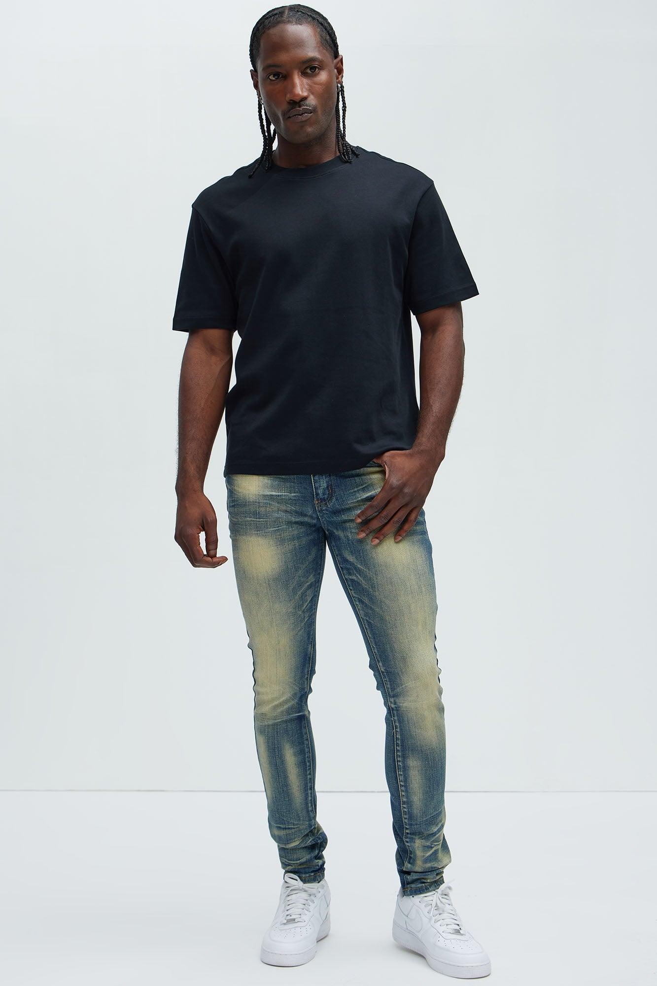 Righteous Skinny Jeans - Vintage Blue Wash Product Image