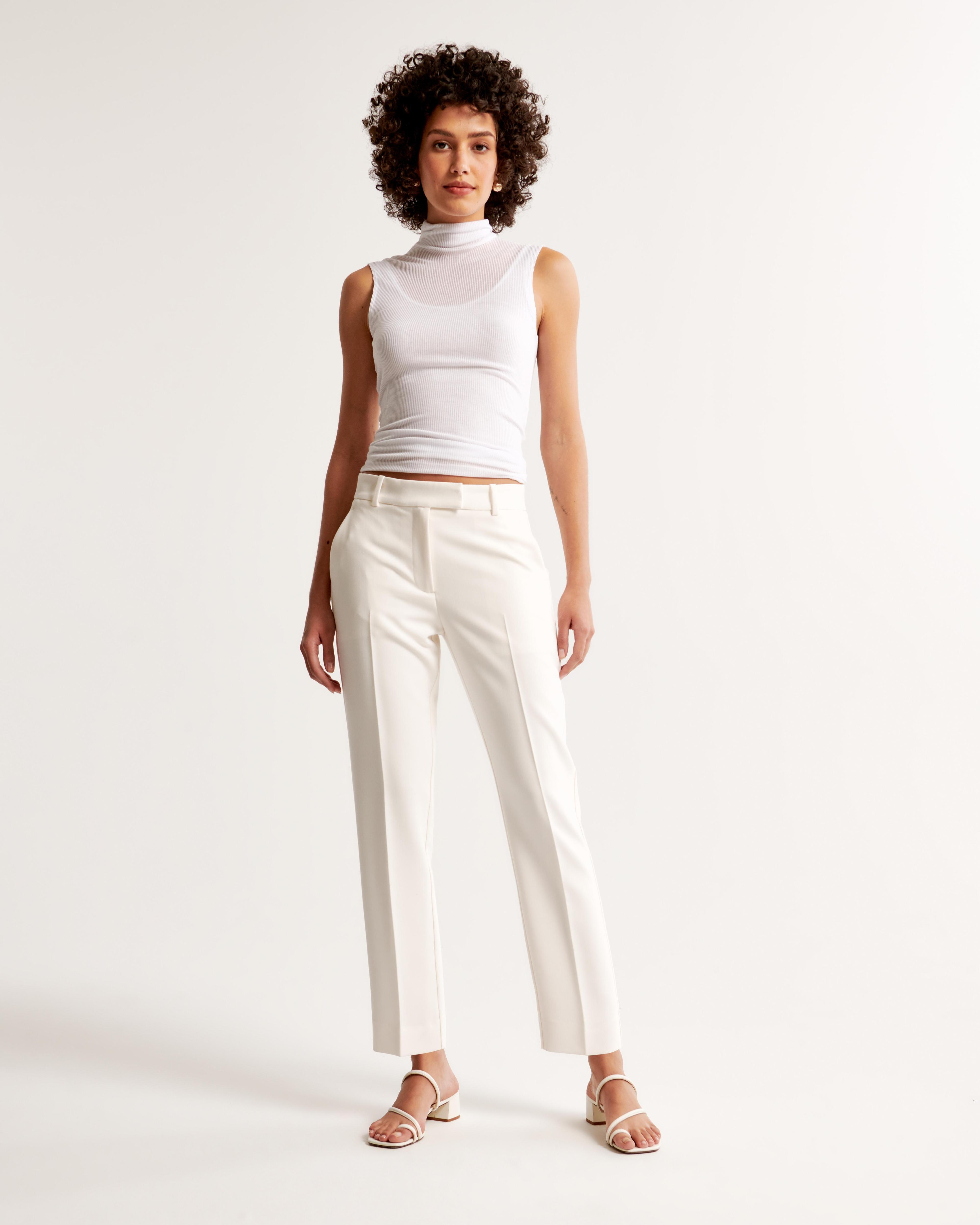 Mid Rise Slim Straight Pant Product Image