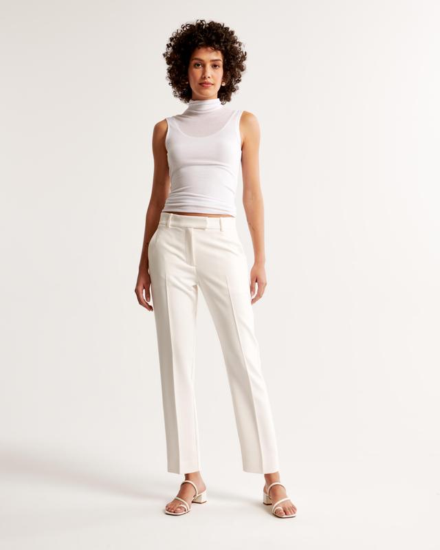 Mid Rise Slim Straight Pant Product Image