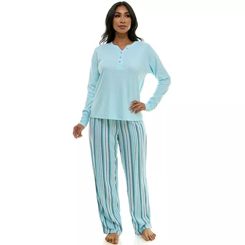 Womens Croft & Barrow 2-pc. Pajama Top & Pajama Bottom Sleep Set Product Image