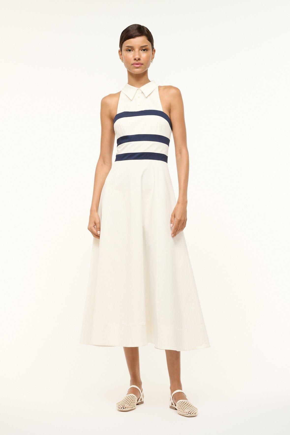 CAPTAIN DRESS | IVORY NAVY Product Image