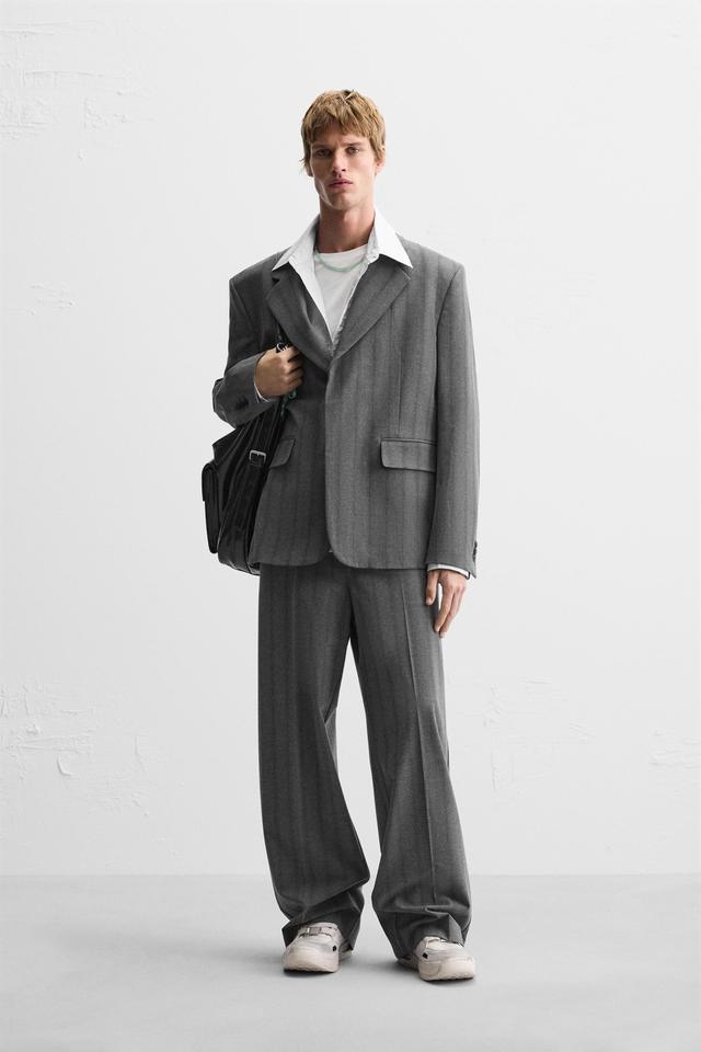 STRIPED SUIT JACKET Product Image