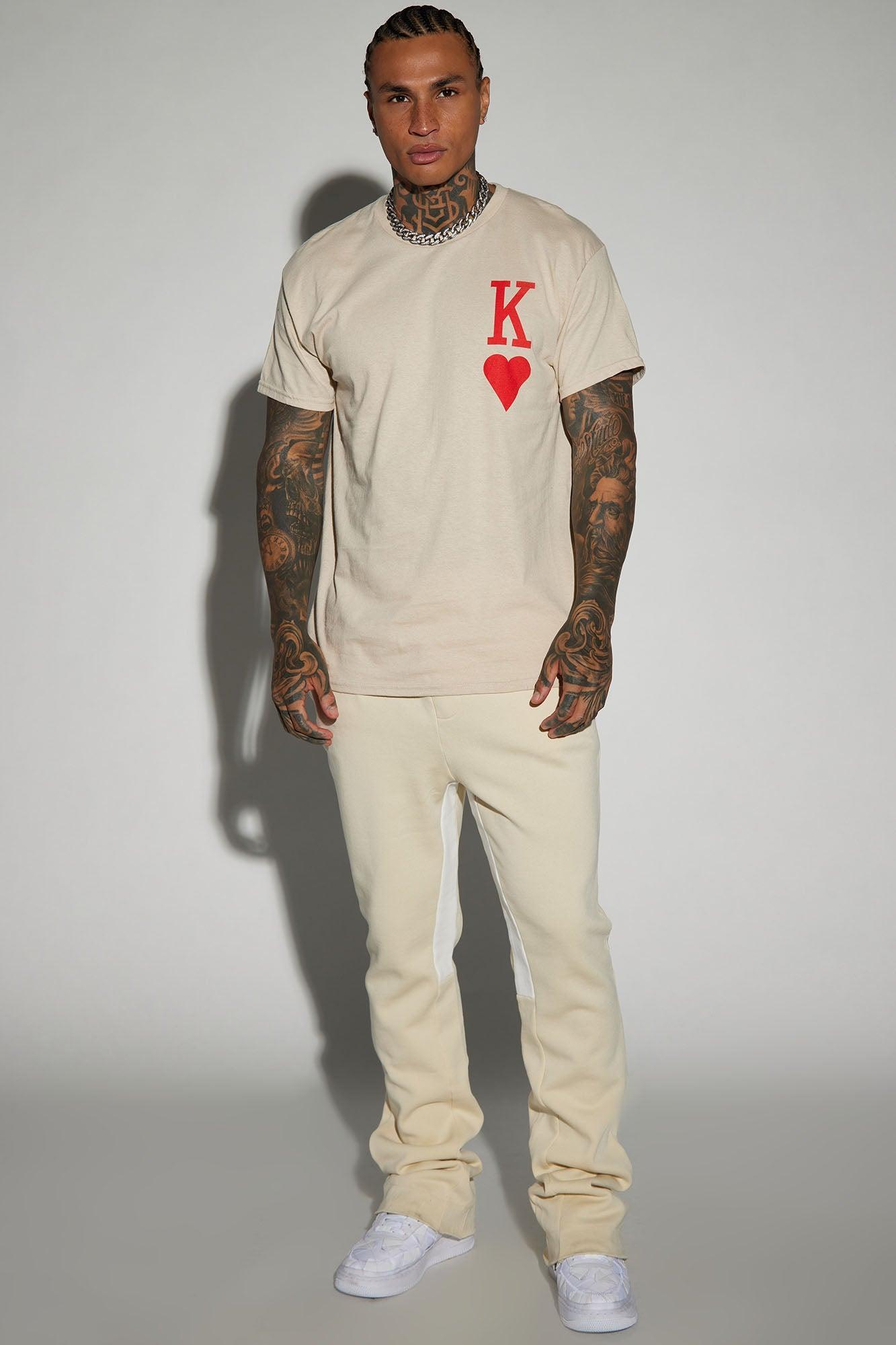 King Of Hearts Short Sleeve Tee - Sand Product Image