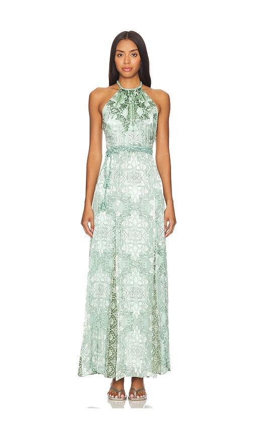 Danika Halter Maxi Dress With Belt Product Image