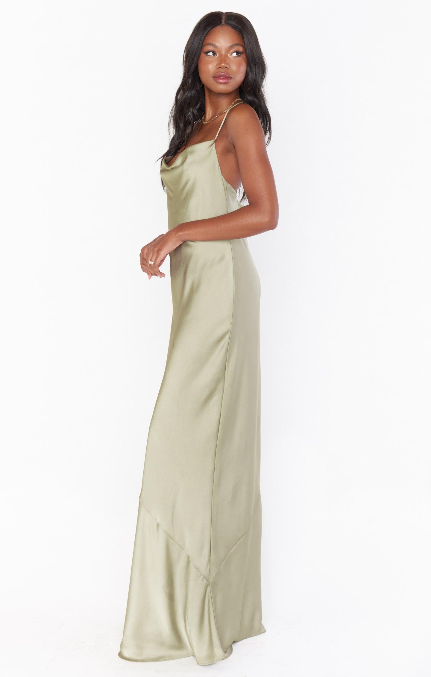 Tuscany Maxi Slip Dress ~ Ivory Luxe Satin Product Image