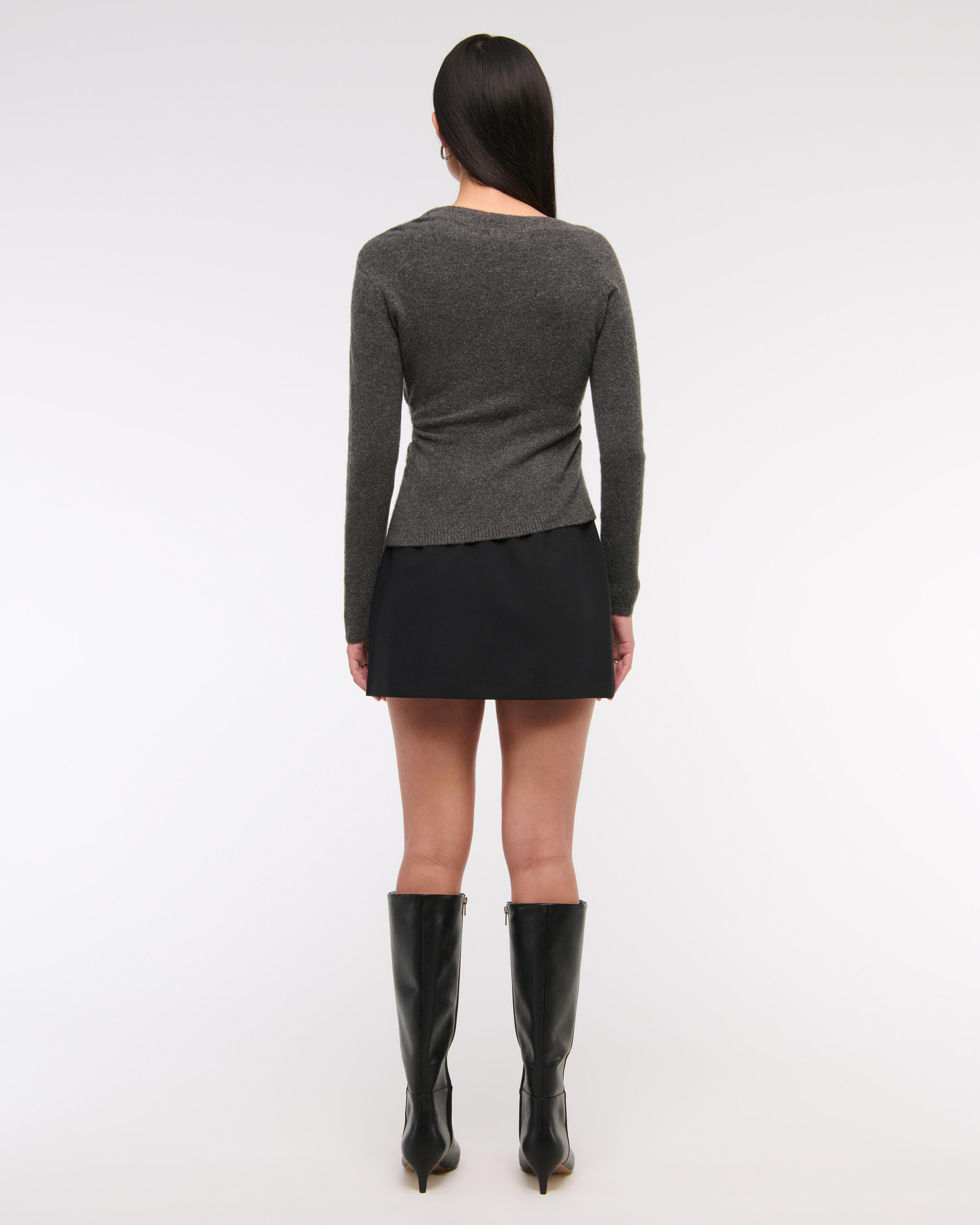 Asymmetrical Draped Sweater Product Image