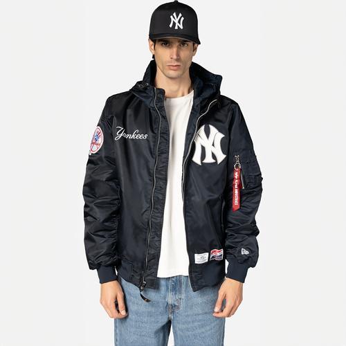 New Era Mens Yankees Alpha Jacket - Navy/Navy Product Image