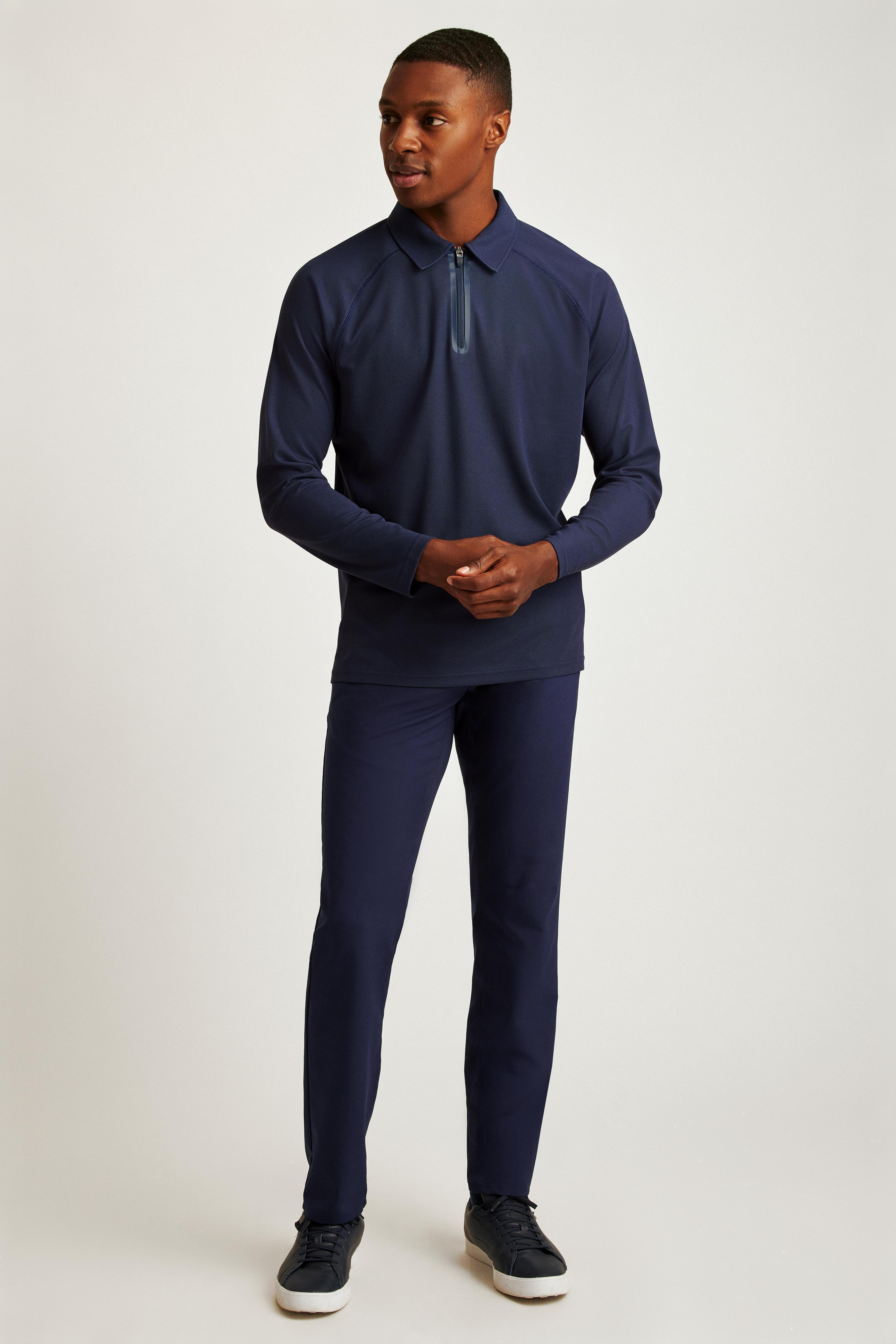 All Day Long Sleeve Zip Polo Product Image