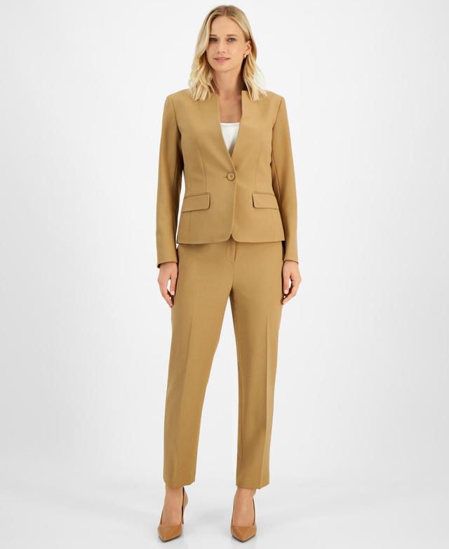 Le Suit Womens Stand-Collar One-Button Pantsuit, Regular & Petite Sizes Product Image