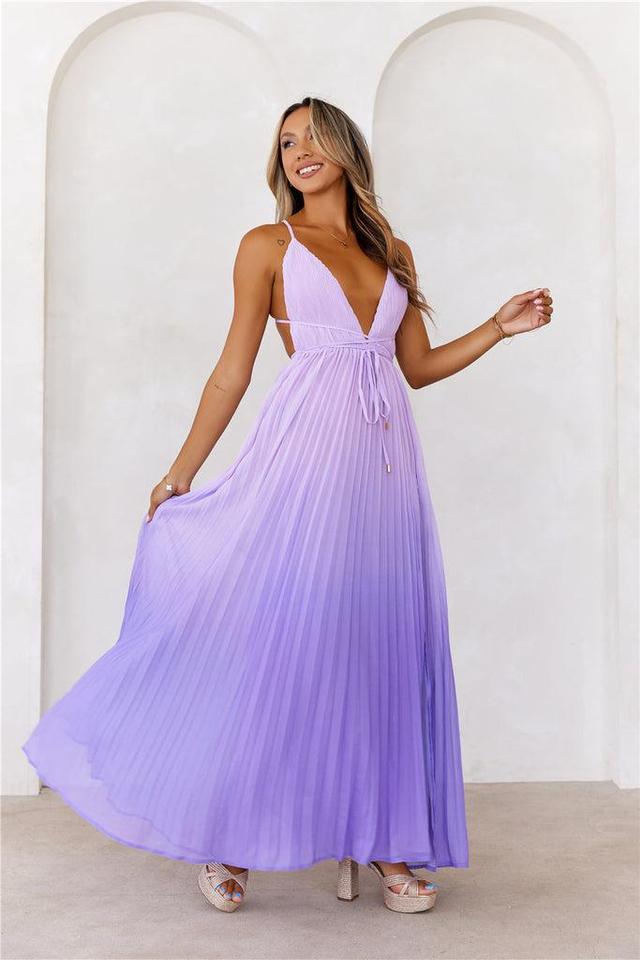 Love Letter To You Maxi Dress Lilac Product Image