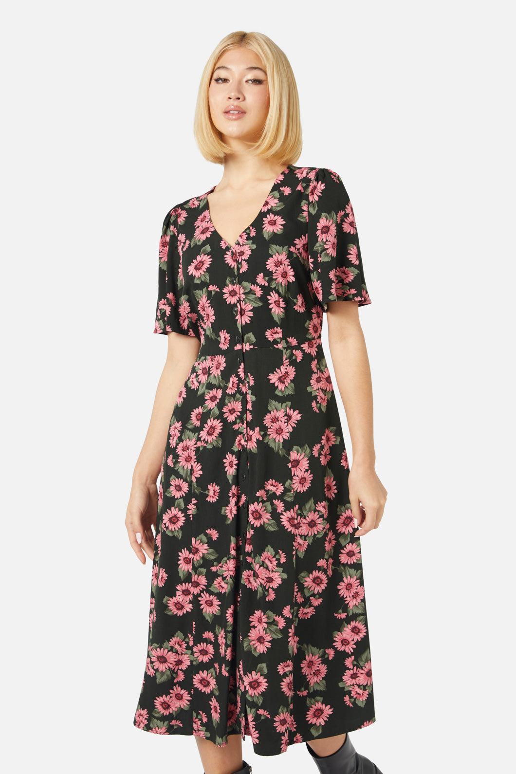 Winter Daisy Midi Dress Product Image