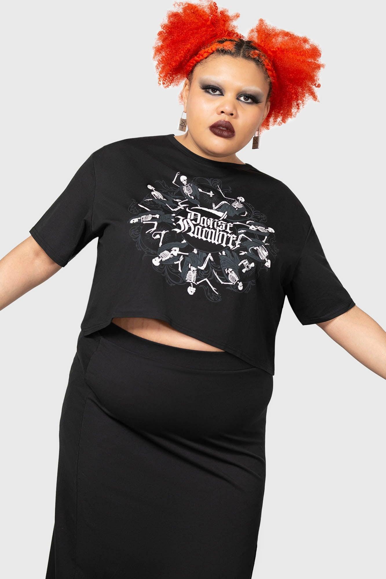 Danse Macabre Crop Top [PLUS] Female Product Image