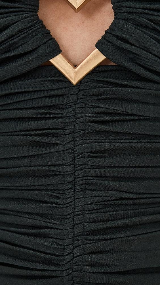 AREA Heart Ruched Halter Top | Shopbop Product Image