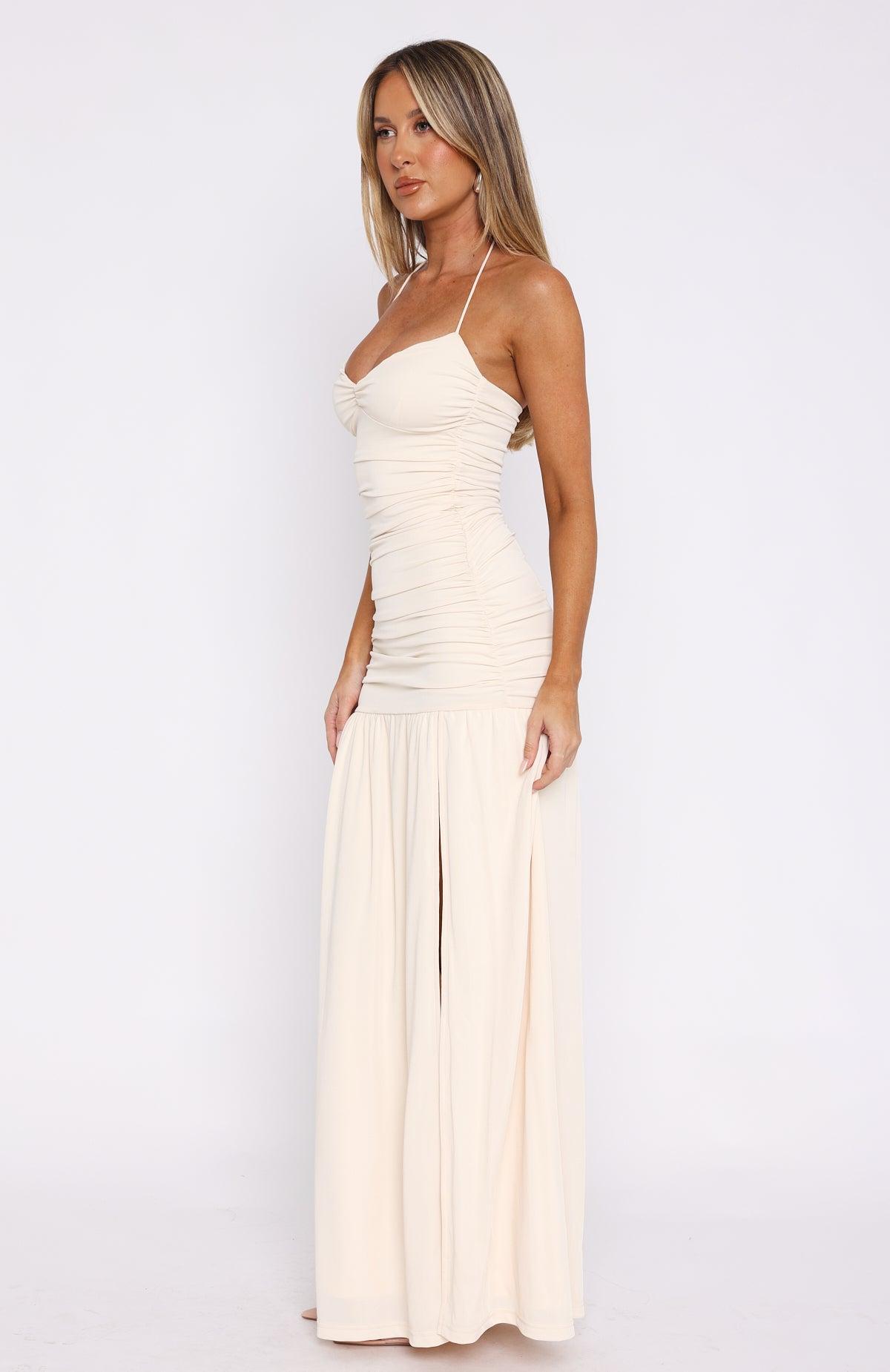 Sweet Skies Maxi Dress Cream Product Image