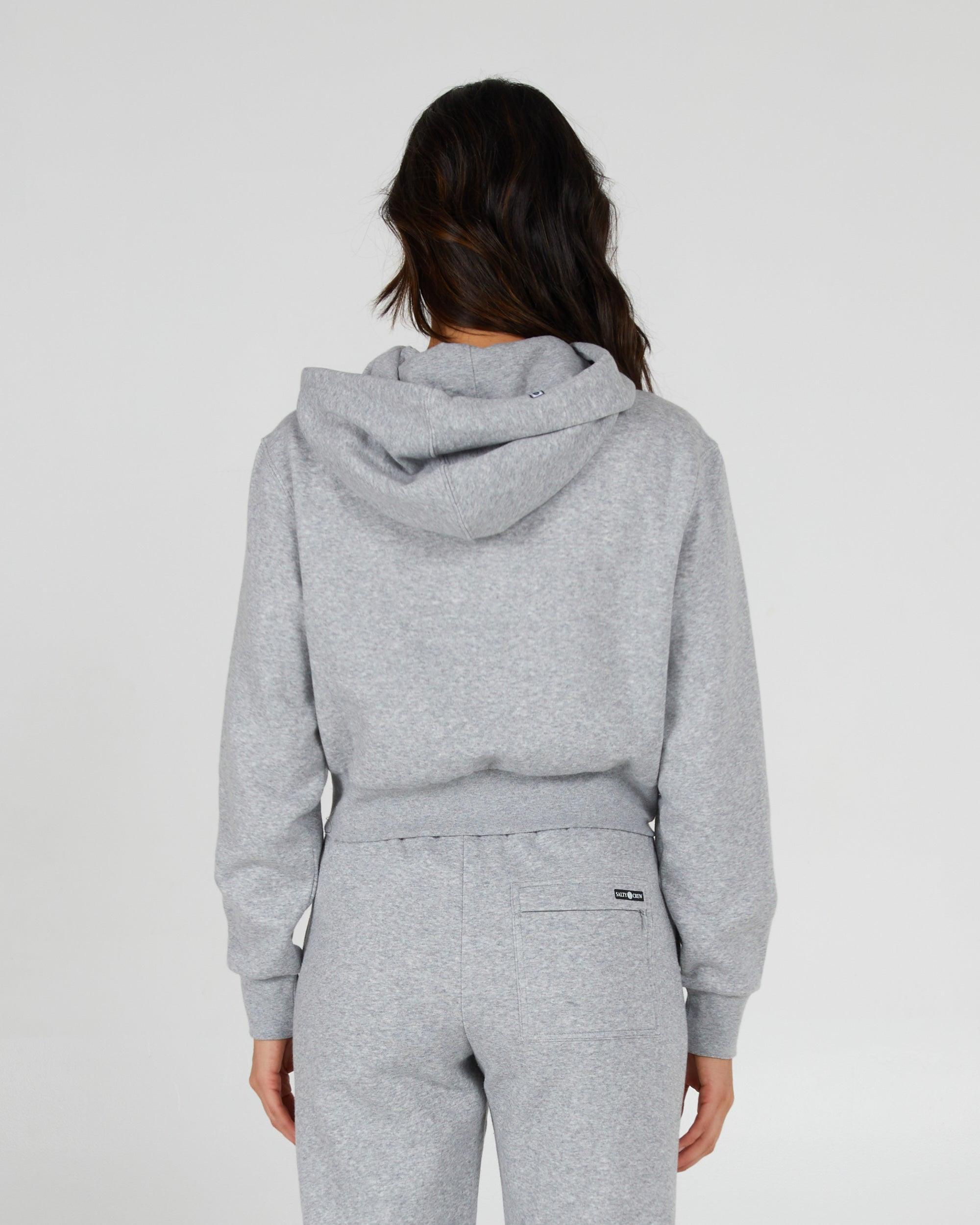 Alpha Athletic Heather Crop Hoody Female Product Image