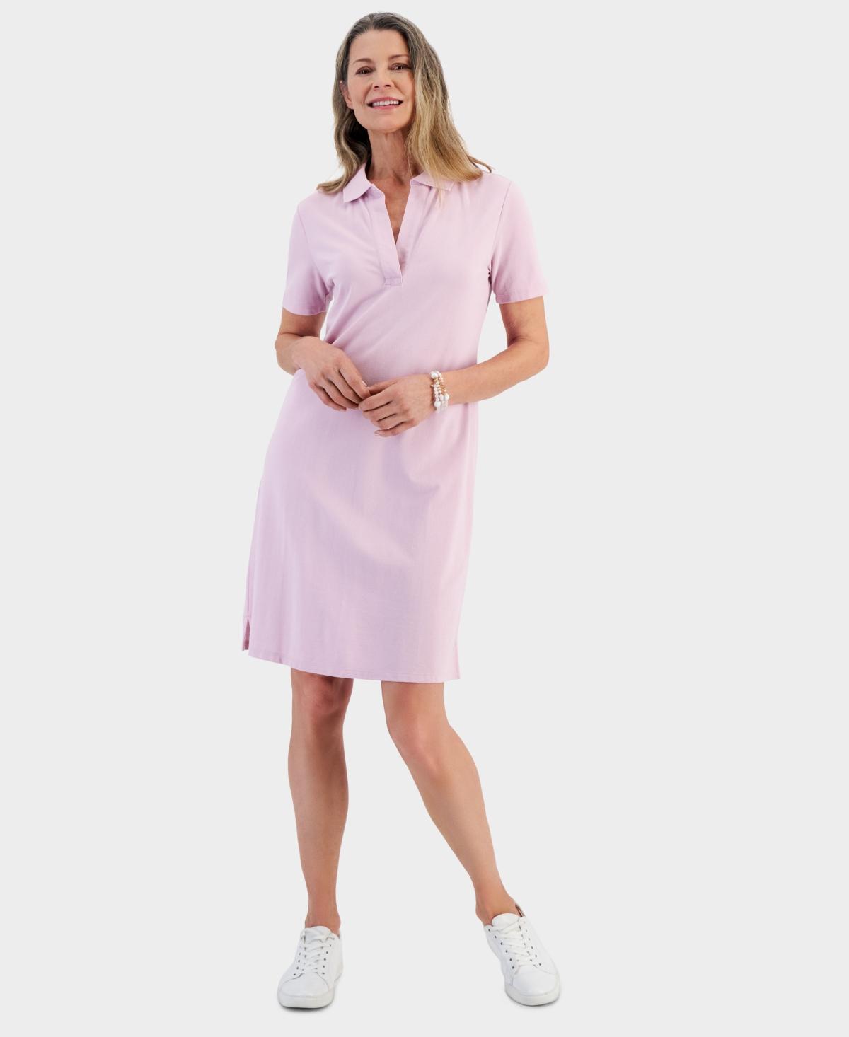 Style & Co Womens Cotton Polo Dress, Created for Macys Product Image