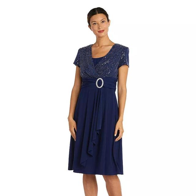 Womens R&M Richards Cascade Wrap Dress Product Image